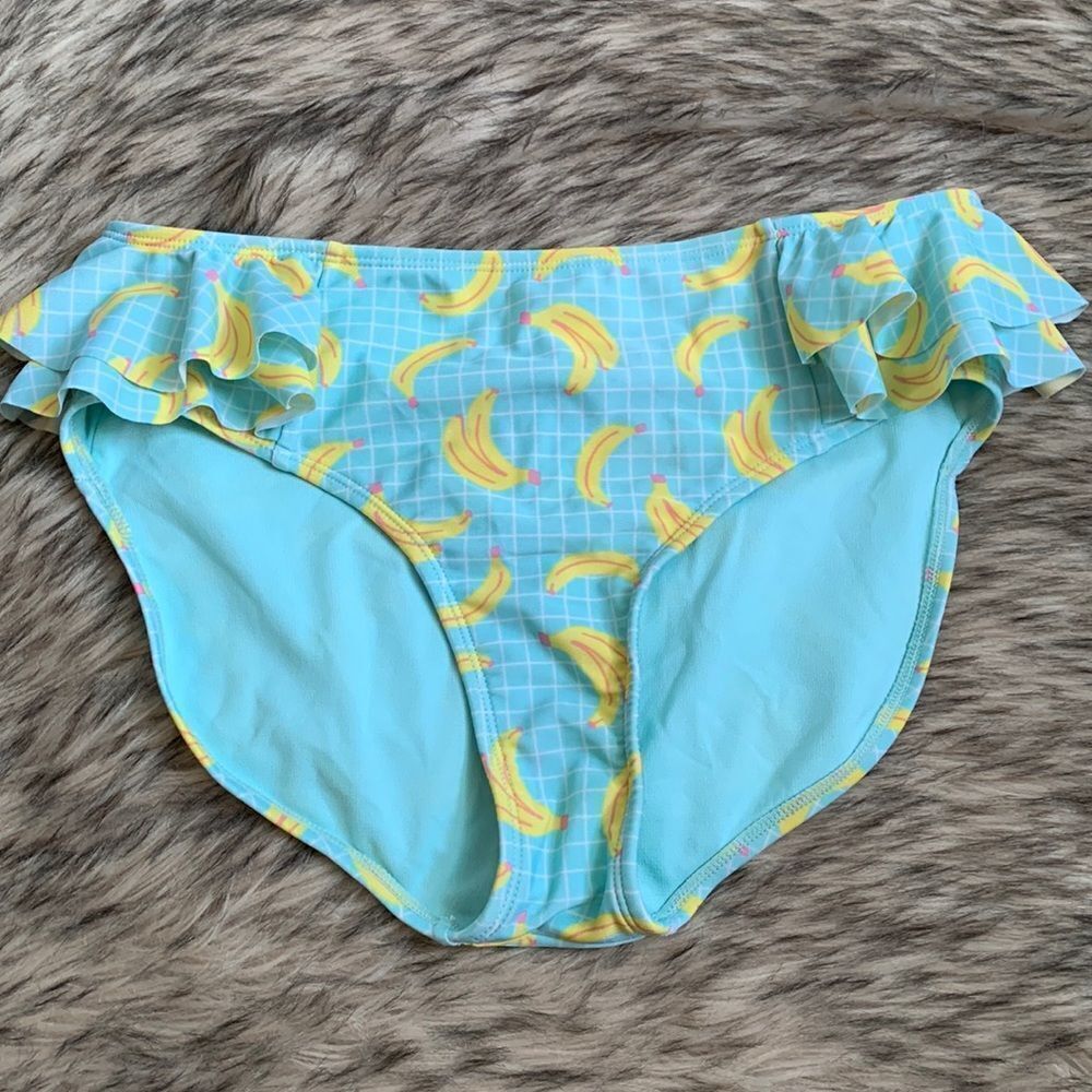 Art Class Banana Print Bikini Bottoms Swimsuit Swimwear 14/16